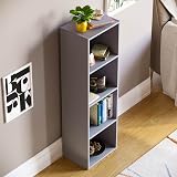 Vida Designs Oxford 4 Tier Cube Bookcase Grey Wood Shelving Unit view 7