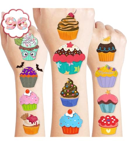 16PCS Cupcake Hanging Swirls - Ice Cream Ceiling Decorations For Parties