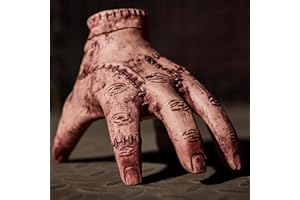 YFFSMYA Halloween Animatronic Crawling Thing Hand - Sound-Activated Creepy Motion & Effects for Haunted House, Wednesday Costume, Horror Party Decor