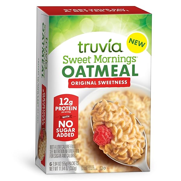 TRUVIA® SWEET MORNINGS™ ORIGINAL INSTANT ROLLED OAT OATMEAL...