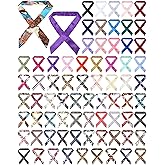 Shyyween 72 Pcs Women Handbag Scarf Head Ribbon for Women Hair Purse Handle Ribbon Satin Head Scarf Neckerchief for Purse Handles Silk Headband Charm Hair Ribbons Decor