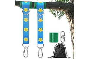 Werflyto Safe Tree Swing Hanging Straps Kit, 3FT/10FT/15FT/20FT, Heavy Duty Holds 5500LBS Extra Long Adjustable Tree Swing Straps, Easy & Fast Way to Hang Any Swing or Hammock(3 FT)