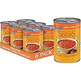Amy's Soup, Chunky Tomato Bisque Canned Soup, (6 Pack) 14.5 oz | Light in Sodium, Gluten Free, Made With Organic Tomatoes and Cream