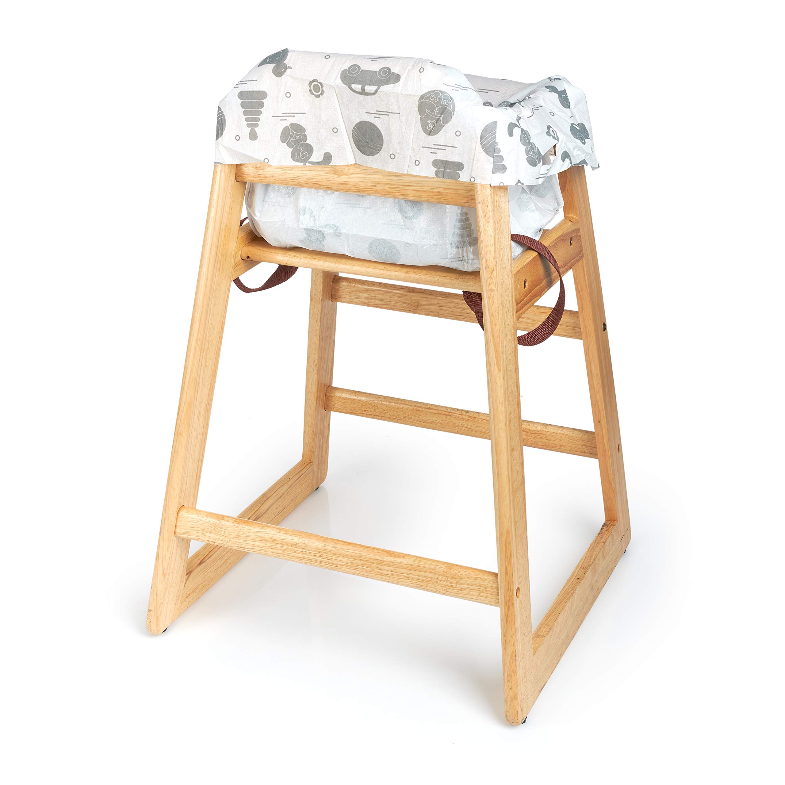 Disposable High Chair Covers for Restaurant and Home 10 Pack for Baby Kids Toddlers to Protect Against Germs and Messy Meals