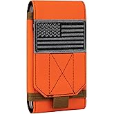bvya Large Tactical Molle Phone Holster Pouch Belt Carrying Case Cover for 4.7"-6.9" Smartphone for iPhone 17 Pro Max/16 Pro Max/15 Pro Max/14 Pro, Adjustable Height to 7.3"