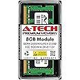 A-Tech 8GB DDR4 2666MHz PC4-21300 ECC SODIMM 2Rx8 Dual Rank 1.2V 260-Pin RAM Memory Upgrade Module for Microserver, Workstation, and Networking Platforms
