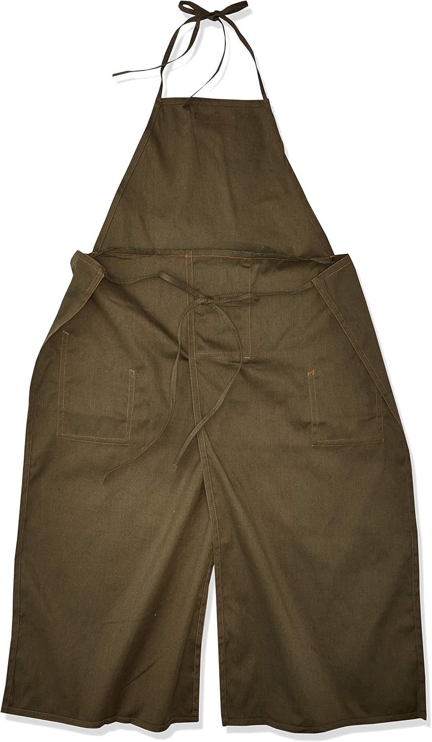 CLAYPRON Kitchen Artist Split Overlapped Apron (Olive Green): Home & Kitchen