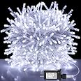 Kemooie 500 LED Christmas Lights – 164FT, 8 Twinkle Modes, Plug-In, Indoor/Outdoor Waterproof