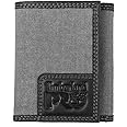 Timberland PRO Men's Canvas Leather RFID Trifold Wallet with Zippered Pockets&hellip;