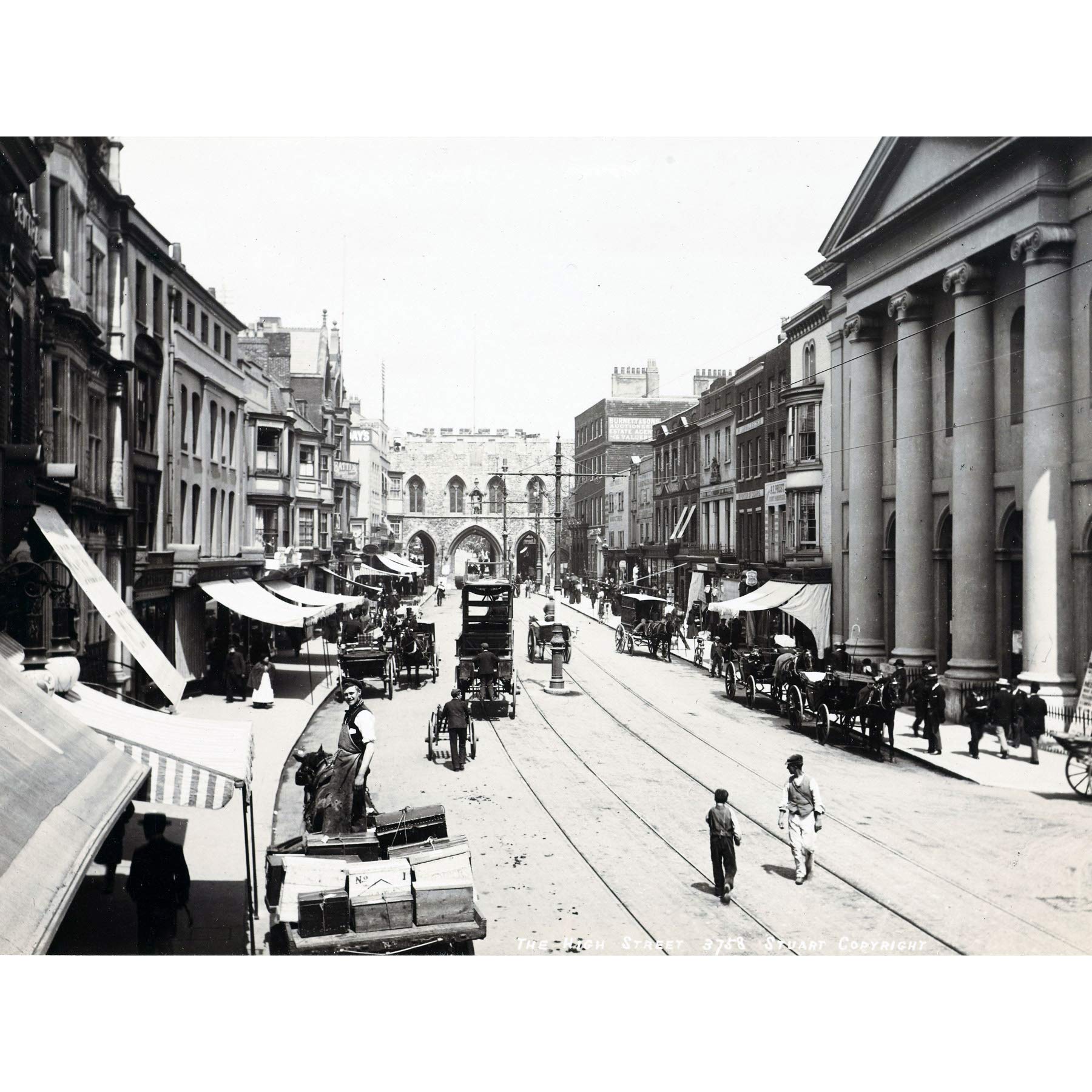 Artery8 Stuart High Street Southampton Vintage Photograph Large Wall Art Poster Print Thick Paper 18X24 Inch