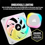 Corsair iCUE LINK H100i RGB 240mm AIO CPU Cooler White view 6