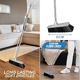 TDBS Soft Indoor Broom Grey 120cm with Multi Section Handle and Flagged Bristles view 7