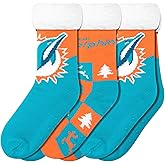 FOCO Women's NFL Team Logo Fan Footy 3-Pack Slipper Socks
