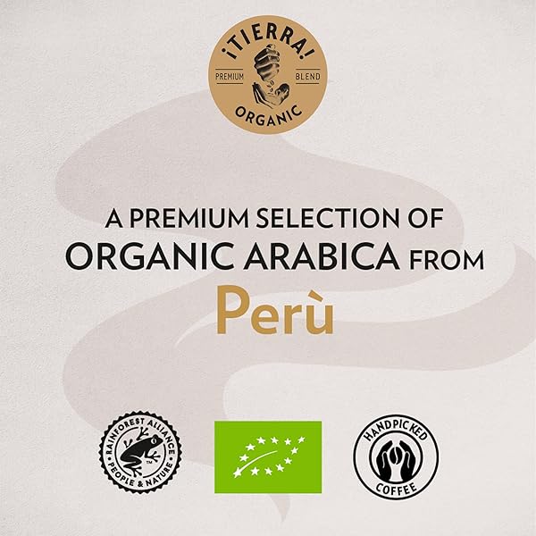 LAVAZZA, ¡TIERRA ORGANIC AMAZONIA WHOLE BEAN COFFEE MEDIUM ROAST 10.5 OZ BAG, BALANCED AND AROMATIC FRUITY AND FLORAL NOTES – PACKAGING MAY VARY