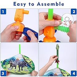 Gizzjoy Dinosaur Toy Rocket Launcher for Kids