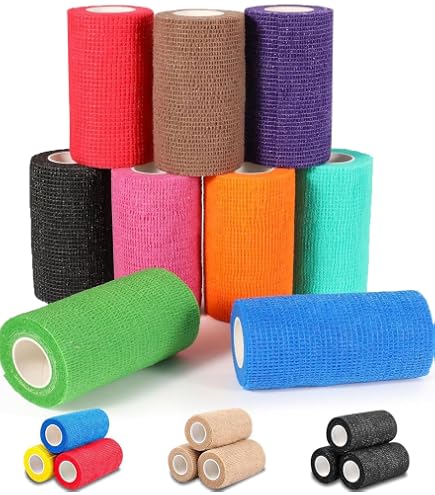 Benda Coesiva CoFlex Vet Wrap – Vari Colori, Per Uso Veterinario E Primo Soccorso, Nuova - Foto 4