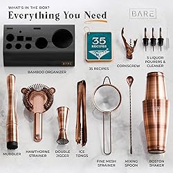 BARE BARREL® Mixology Bartender Kit Bar Set