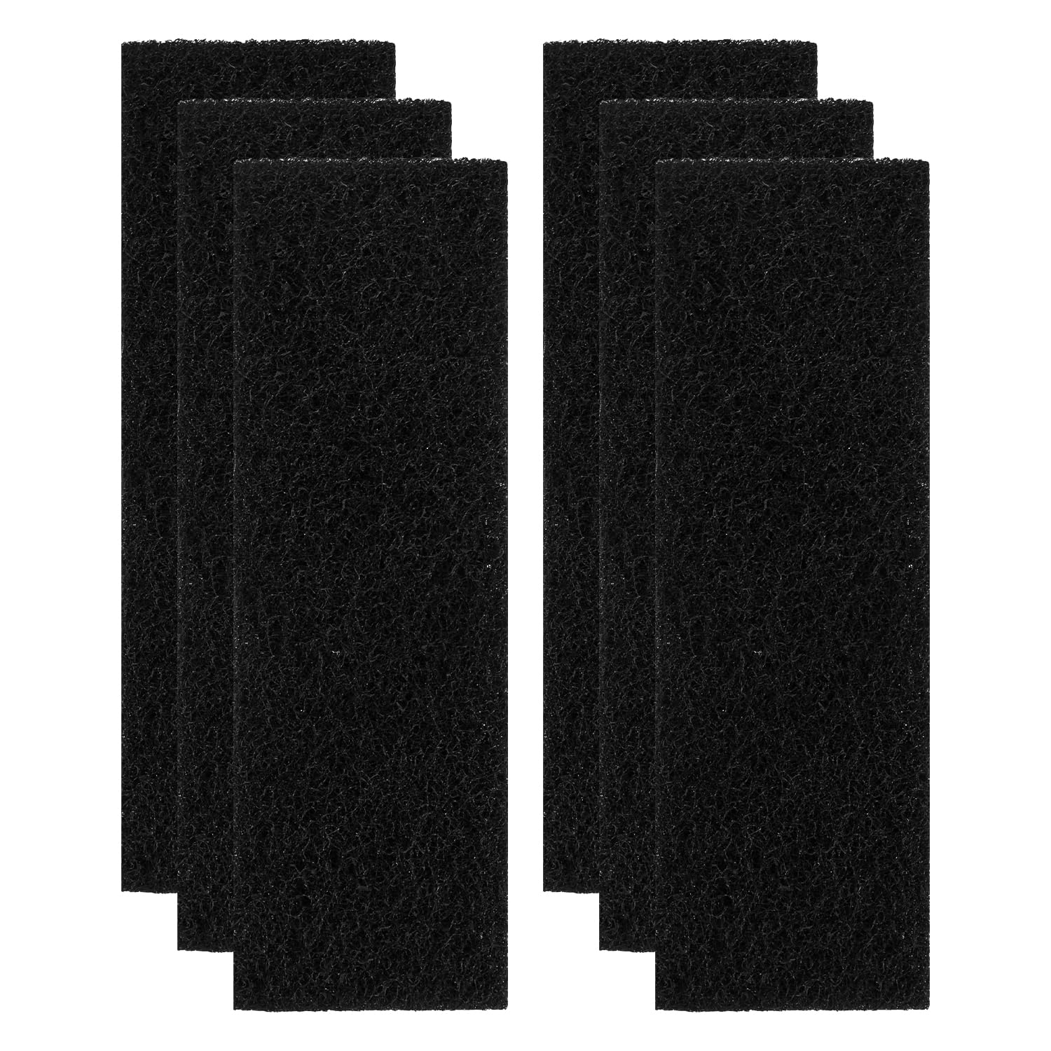 NQEUEPN 6pcs Carbon Filters for Litter Robot 3, Activated Charcoal Filters Replacement Carbon Filters for Litter Box Cat Litter Box Filters Replacement for Litter Robot 3 (Black)