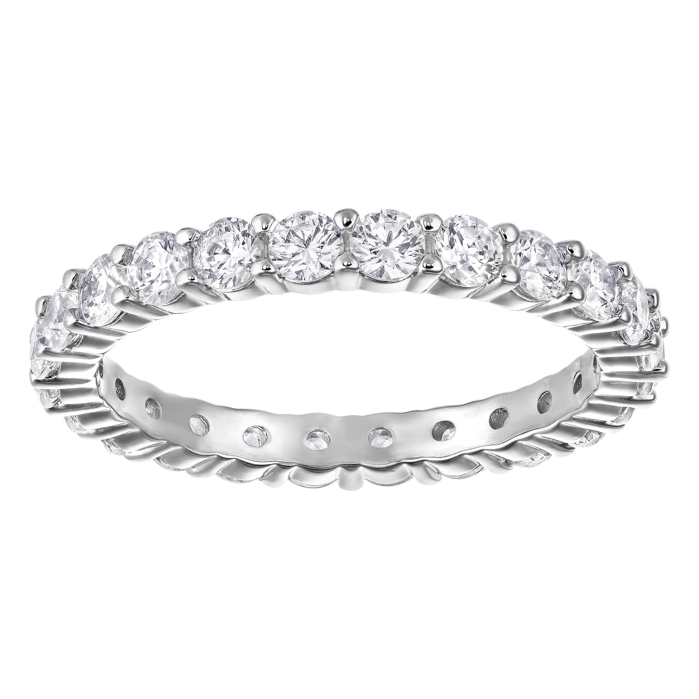 Swarovski Women's White Rhodium plated Vittore XL Ring Size 49