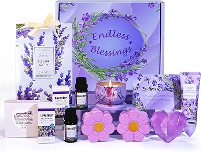 Karestcorp Lavender Pamper Gift Set – 10pc Spa Care Package for Women