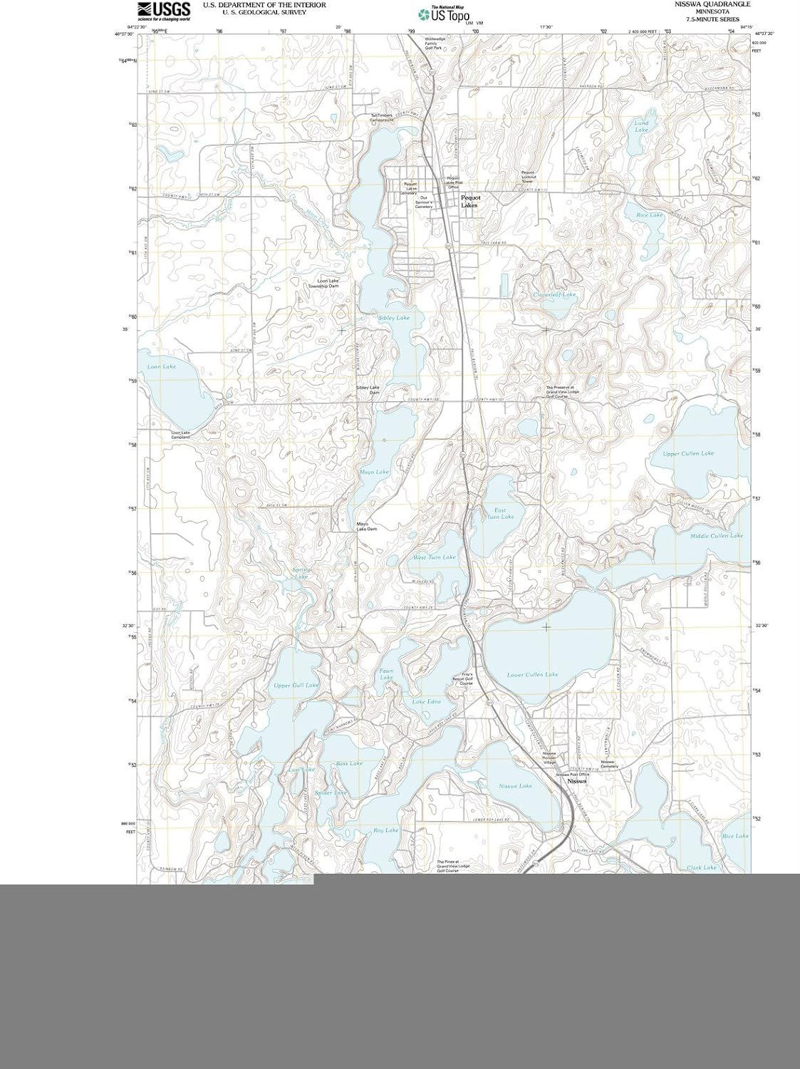Minnesota Maps 2011 Nisswa, MN USGS Historical