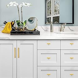20 Pack Brushed Brass Cabinet Pulls 2 Inch Cabinet