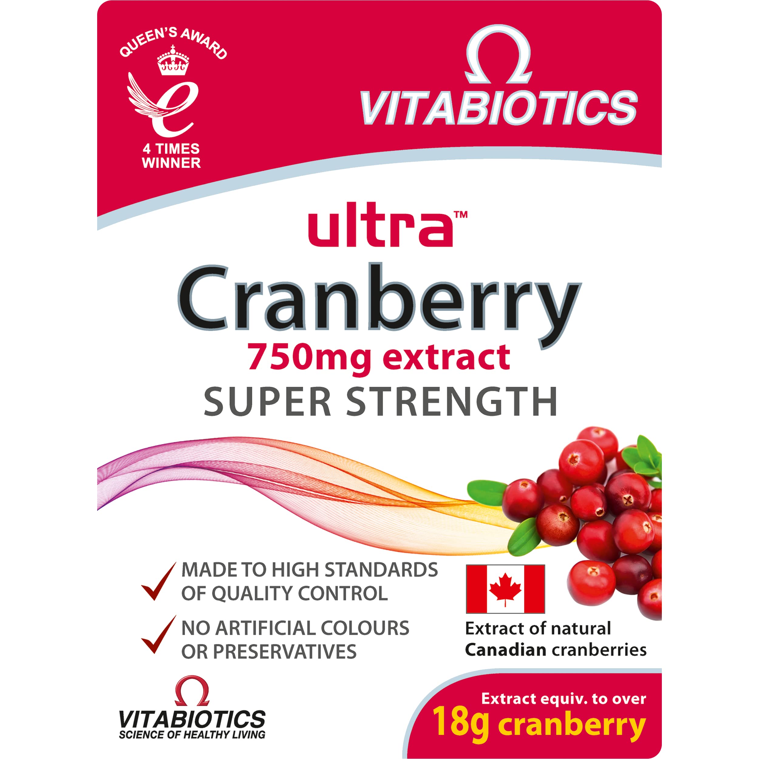 Vitabiotics Ultra Cranberry - 30 Tablets for Super Strength