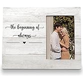 FLDAS Engagement Picture Frame 8x10, Engagement Gifts, Wedding Picture Frame, Wedding Gifts for Couples Newly, Engagement Picture Frames, The Beginning of Always Engagement Photo Frame 4x6