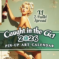 Pin-Up Calendar 2026, Caught in the Act, 2-Panel