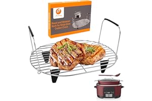 Roast and Steamer Rack Compatible with Ninja Foodi Possible Cooker Pro 8.5Qt MC1000, MC1001, MC1010 Slow Cooker, Stainless St