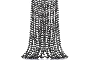 JoyGala 12PCS Mardi Gras Decorations Bead Necklaces Set - St Patricks Day Accessories - Ideal Mardi Gras Party Decorations for Women, Green Beads Necklace for Parade Throws