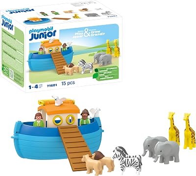 Playmobil 71681 Junior Noah's Ark Take Along with Animals