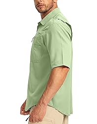 Men's Fishing Shirts with Zipper Pockets UPF