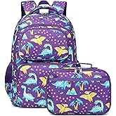 JIANYA School Backpack for Boys and Girls Elementary Children's School Bag Kids Backpack with Lunch Box