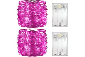 Yalilong with Timer Function Battery Operated Dewdrop Led Lights,Mini Fairy Lights for Home Parties Christmas/Halloween Holid