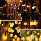 Lezonic 100LED Solar String Lights 12M 8 Modes IP65 Warm White view 5