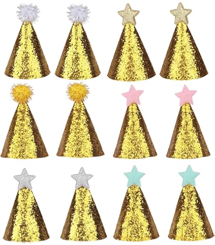 10 Pièces Mini Chapeaux En Jean, Chapeaux De Fête En Plastique, Cadeaux