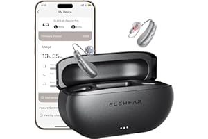 ELEHEAR-Beyond Pro Hearing Aids, Bluetooth OTC Hearing Aids for Seniors and Adults, Premium Sound Algorithm with VocClear 2.0, 30% Clearer Speech, Music Mode & Enhanced App, Bluetooth Streaming