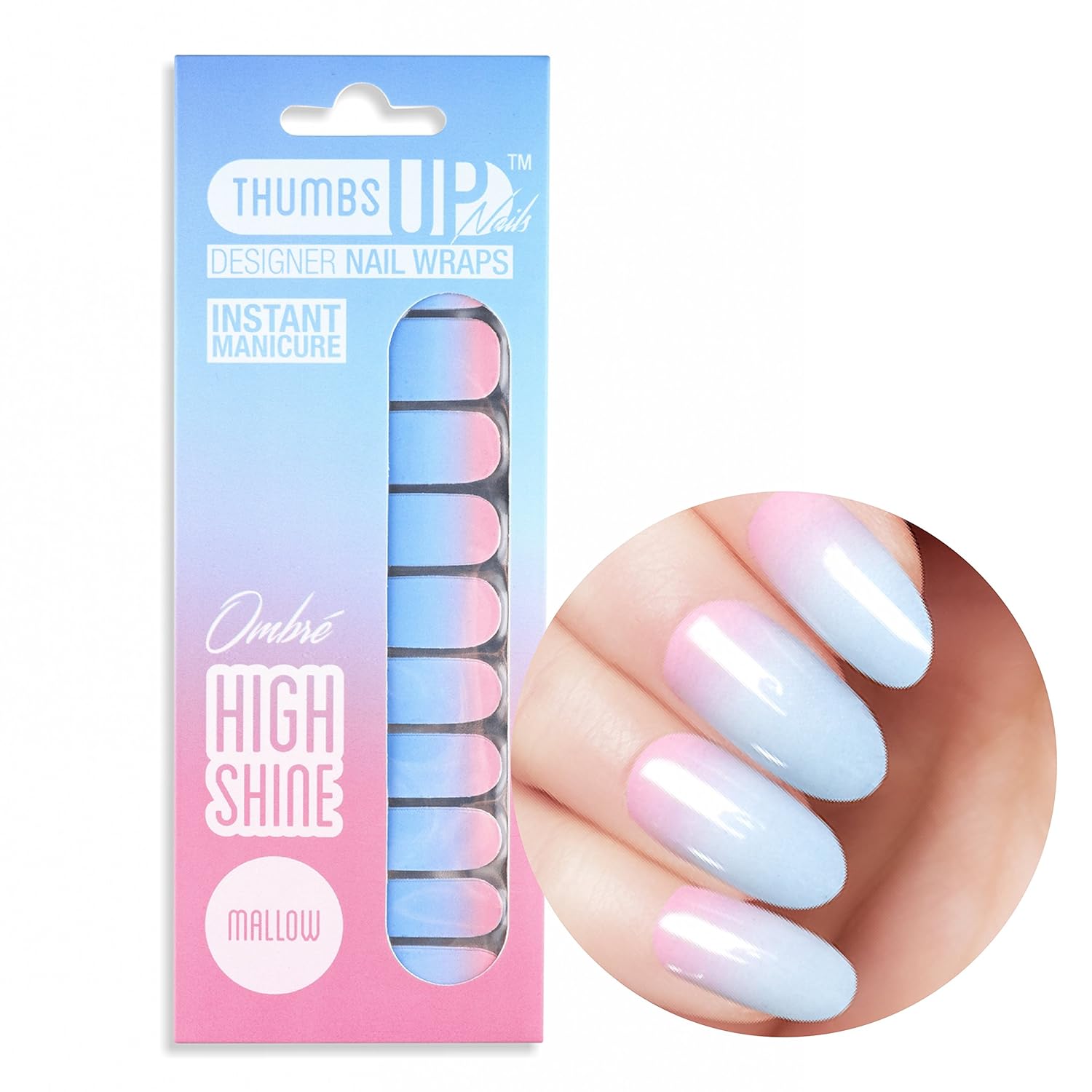 ThumbsUp Nails Mallow Nail Wraps Amazon.co.uk Beauty