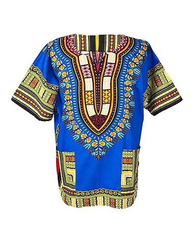 Lofbaz - Unisex Dashiki - Traditionelles Oberteil mit afrikanischem Druck