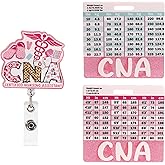 ZROSDSGY Stylish CNA Badge Holder and Reel - Perfect CNA Gifts with Secure Clip and Buddy Charm - Ideal for clipboard or id Badge