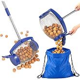 Nut Gatherer, Large Walnut Picker Upper Roller, Rolling Pecan Collector, Directly Dump Outlet, Apply to Hickory Nuts, Sweet Gumballs, Chestnuts, Buckeyes, Golf/Objects Size 1'' to 2-1/2''