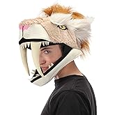 Sabertooth Jawesome Plush Hat with Adjustable Fit and Secret Pocket