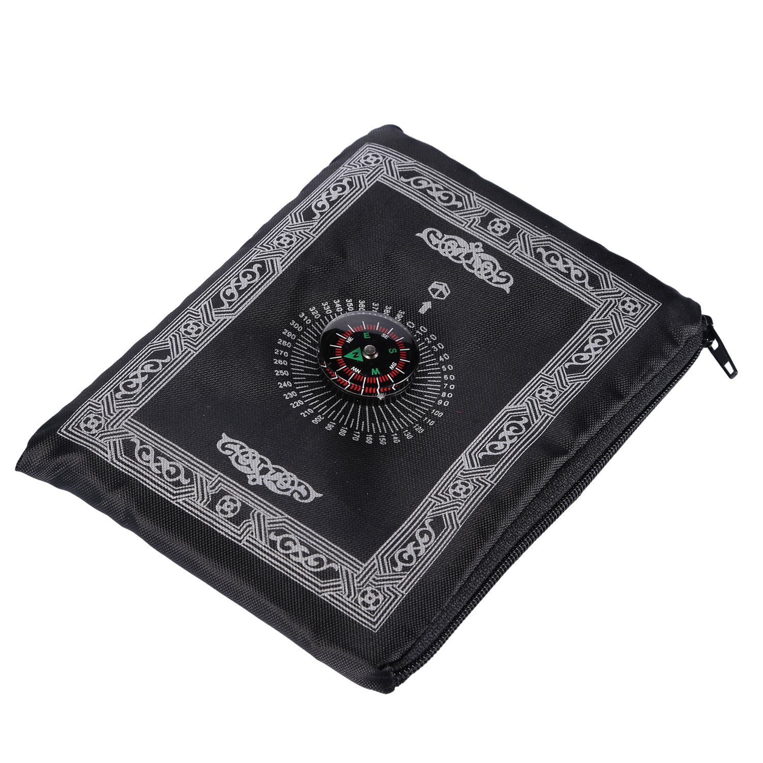 Hitopin Portable Travel Prayer Mat with Compass Pocket Sized Carry Bag and Attached Compass Praying Rug Portable Nylon Waterproof Easy Praying Mat 60 * 100cm