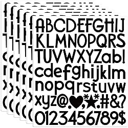 12 Sheets Letter Stickers 900 Alphabet Stickers