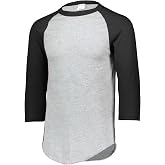 Augusta Sportswear Mens Baseball 3/4 Sleeve Tee 2.0 | Soft Cotton Blend Raglan Tee