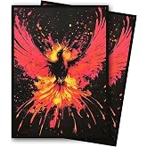 MTG Card Art Sleeves, Ultra-Clear Front &amp; Matte Back, at Least 100 CT | Original Fantasy Artwork, Screen-Printed Back, 66.5 x 92.5 mm Easy Fit, 20C total thickness, Extra Pieces Often Included