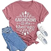 MAIHUN Garden Shirts Women Plant Lover T Shirt Gardening Graphic Tee Gardener Gift Tops
