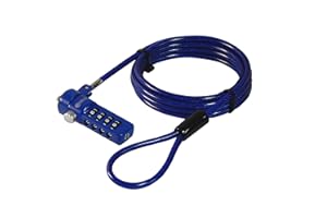 Sendt Blue Notebook/Laptop Combination Lock Security Cable