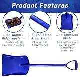 Faithfull Plastic Shovel Blue 1020mm Polypropylene Steel Shaft 390x315mm view 2